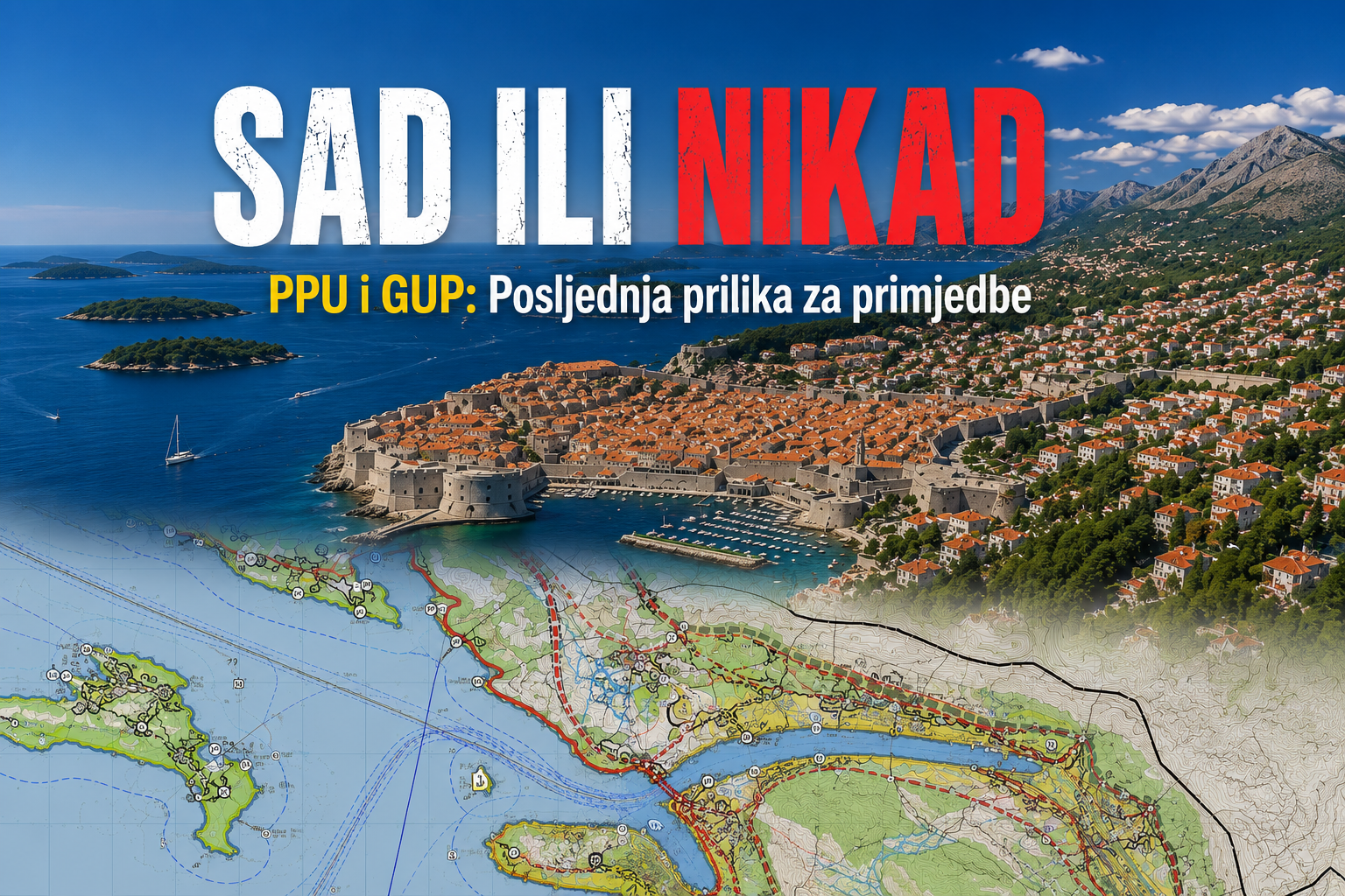 Građani još mogu utjecati na novi PPU i GUP Dubrovnika: Evo kako poslati primjedbu i zašto je važno da to učinite
